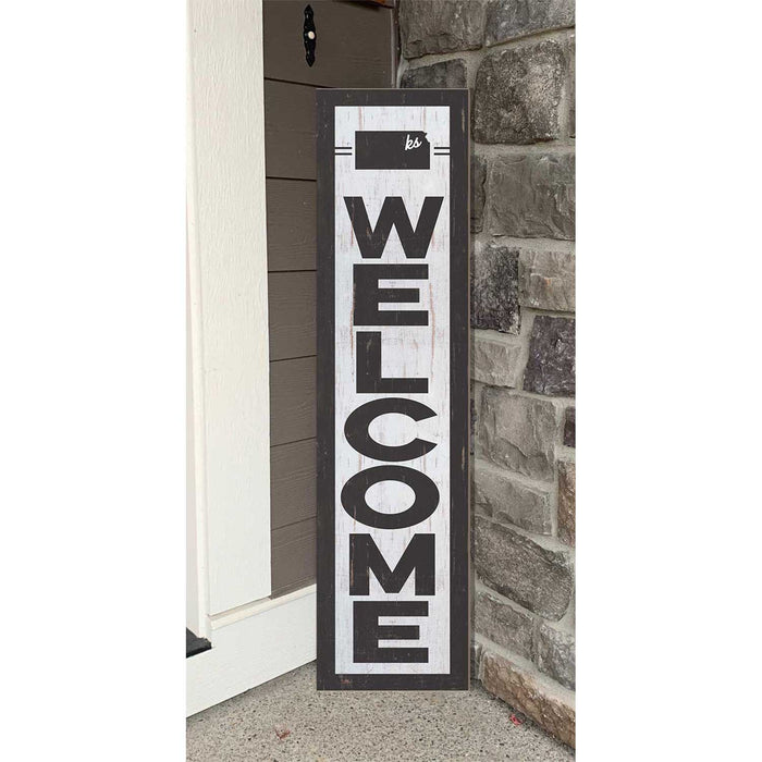 11x46 State Welcome Kansas Leaner Sign