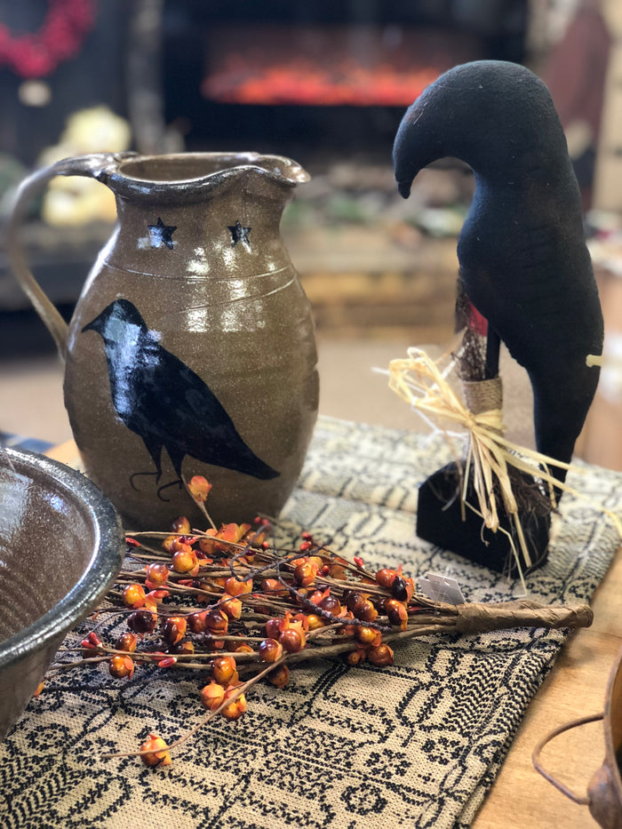 Crow on Wood Stake