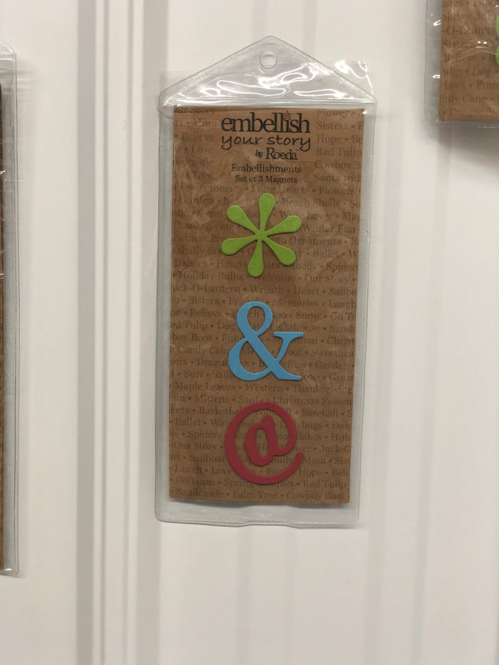 Embellish Your Story by Roeda Text Symbol Magnets