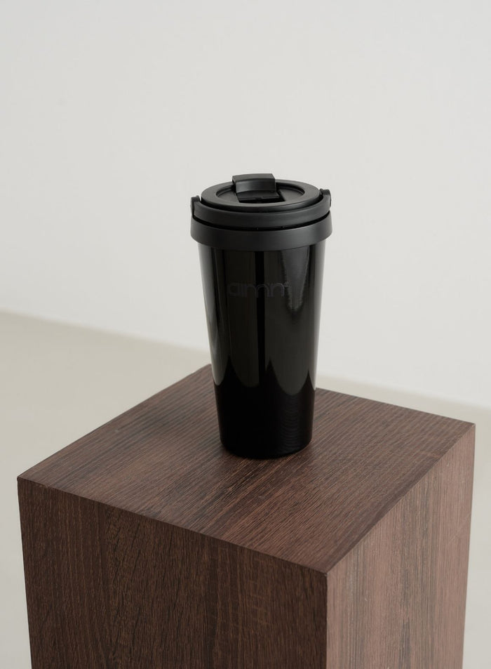 Glossy Black To Go Mug