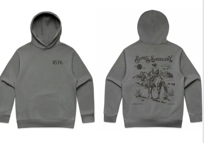 GREY PENDLETON BURNS SADDLERY RILEY LIFESTYLE HOODIE