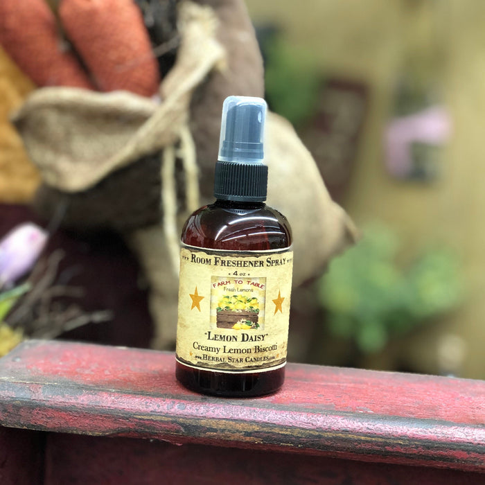 Herbal Star Candle Co. Room Spray Lemon Daisy