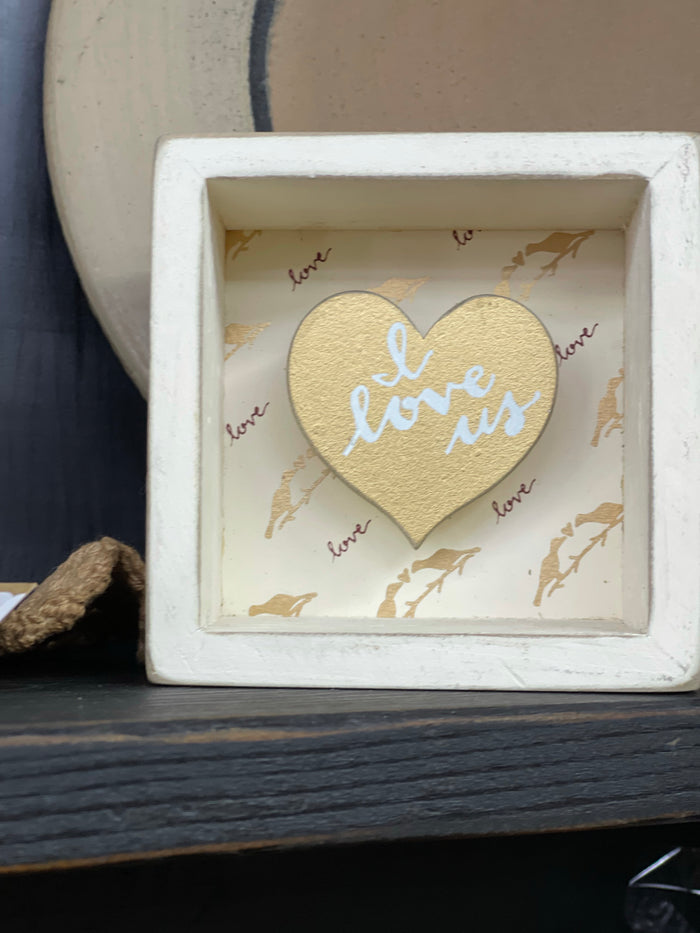 I Love Us Wood Box