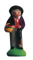 Man with a Turkey - Homme à la dinde - Size Puce (Flea) Chip