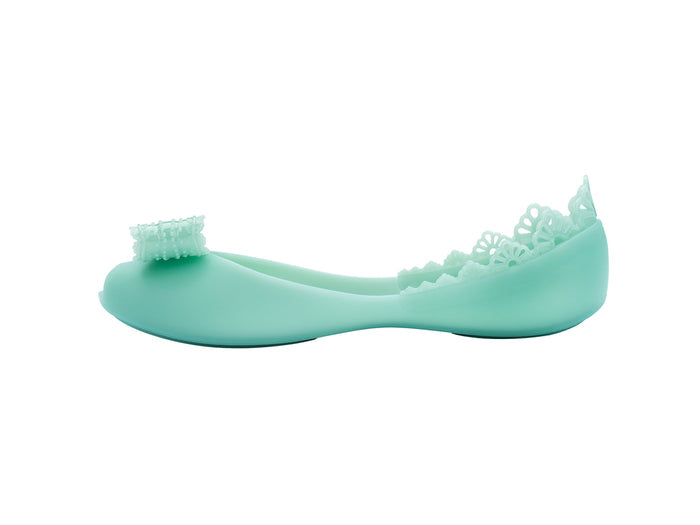 Melissa Queen Green Women Ballerina with Bow Detailed