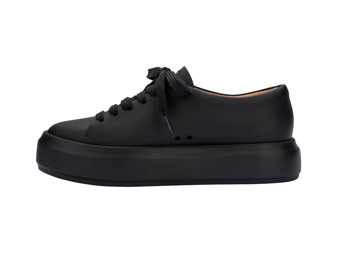 Melissa Wild Ad Matte Lace Up Women Black Sneakers
