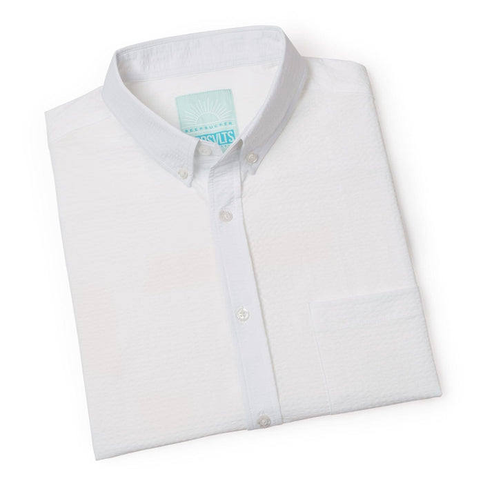 RSVLTS RSVLTS Short Sleeve Shirt Pearl – Stretch Seersucker Short Sleeve Shirt