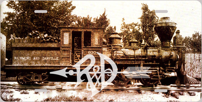 Richmond & Danville RR Photo License Plate