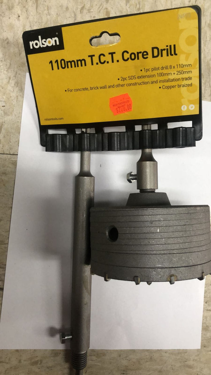 Rolson Core Drill Bit used to create or increase cylindrical holes - ROL24922 MEGA