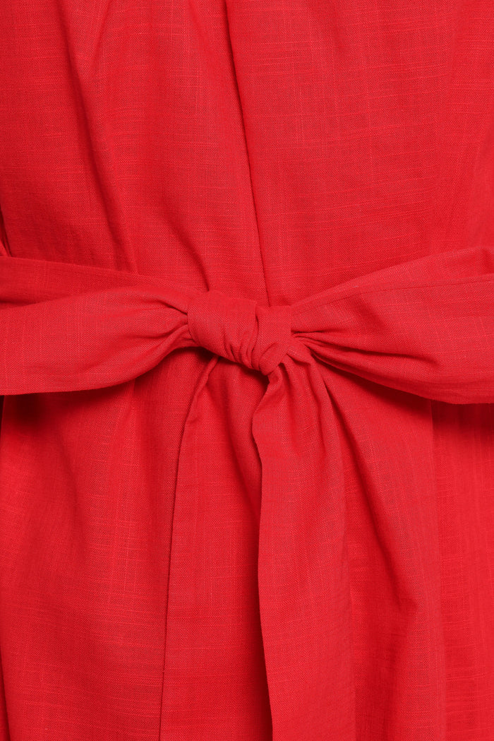 Petal and Pup USA DRESSES Roma One Shoulder Midi Dress - Red (Hold for Amazon)