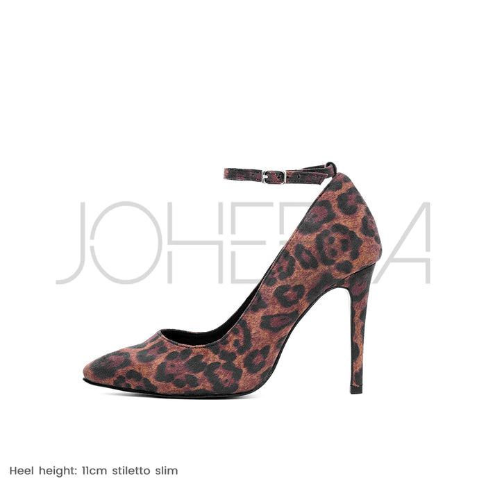 Sabrina leopard - Talons stilettos - Personnalisable