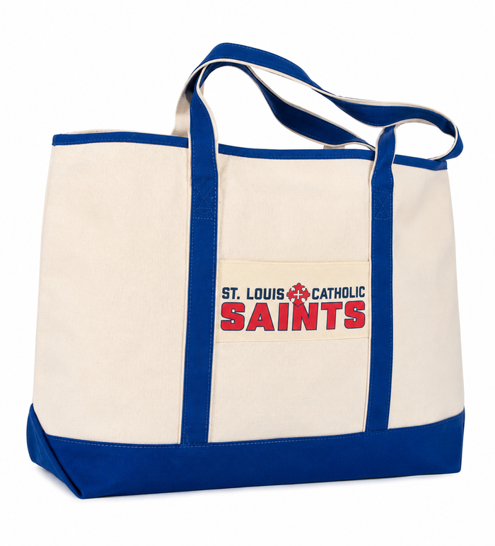 Saints Custom Canvas Boat Tote