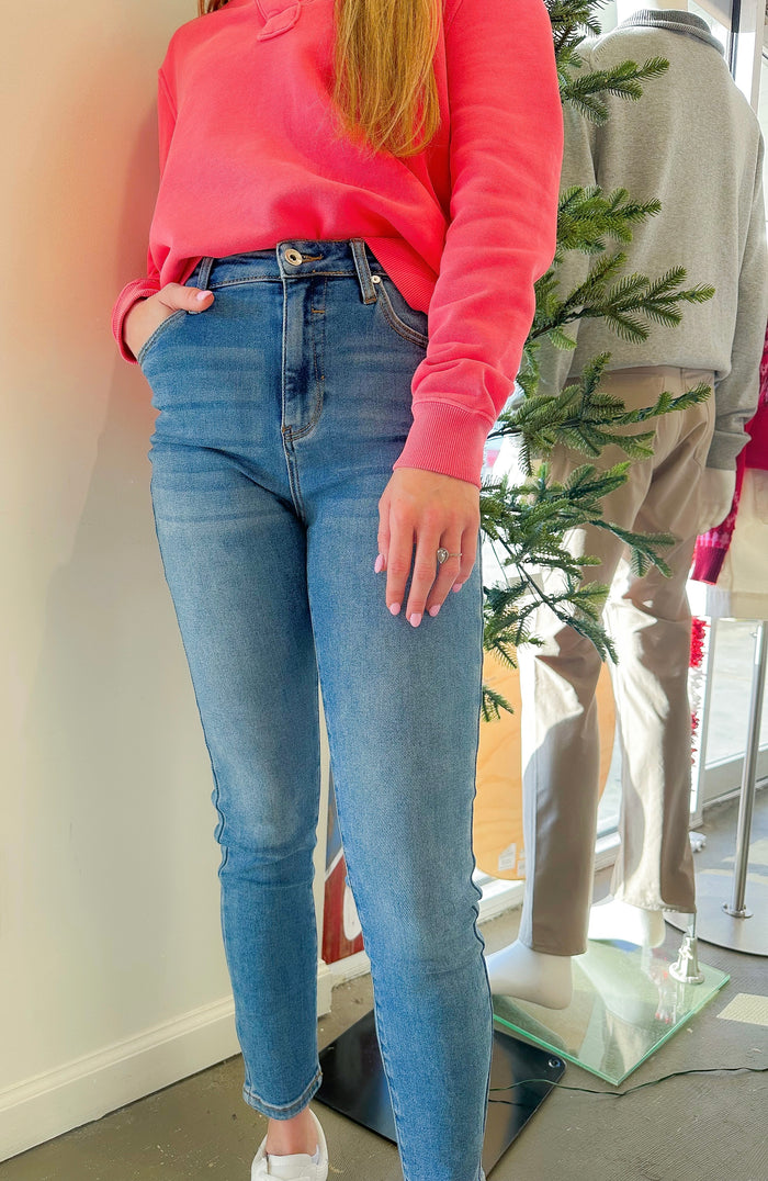 Special A High Rise Skinny Angle Jeans - The Carli
