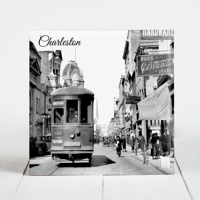 Street Car on King Street - Charleston, SC c.1920