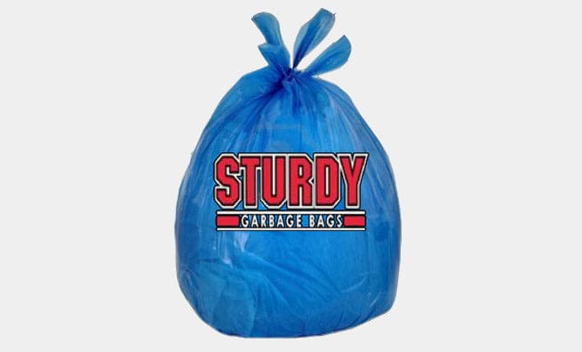 Sturdy Blue Garbage Bags (20 Medium) 15 Gal - 67266300311 Pie's Variety Store