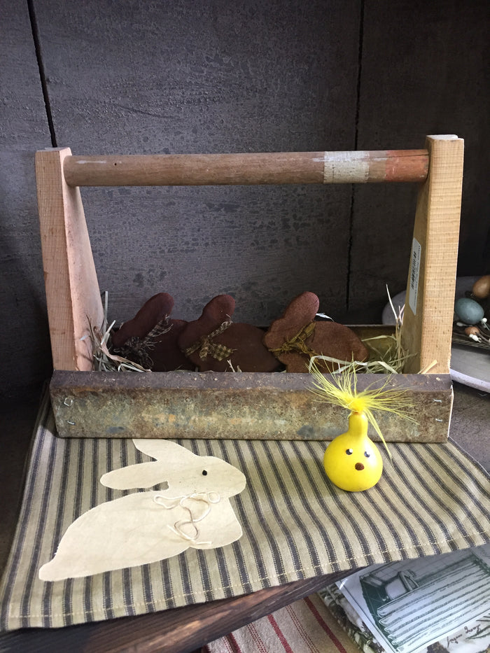 Wood Tote w/ Tin Bottom