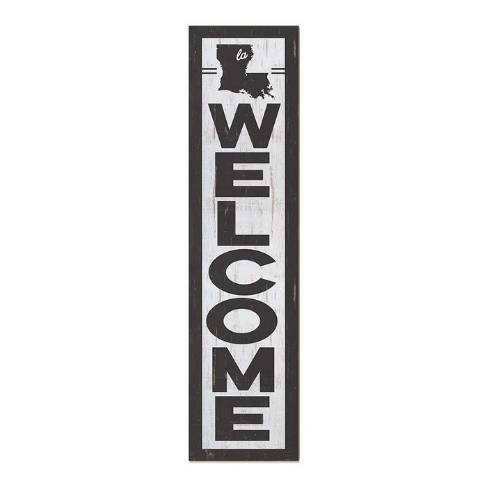 11x46 State Welcome Louisiana Leaner Sign