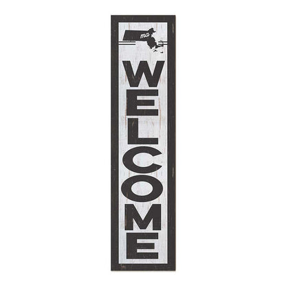 11x46 State Welcome Massachusetts Leaner Sign