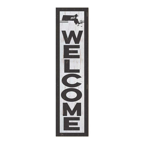 11x46 State Welcome Massachusetts Leaner Sign