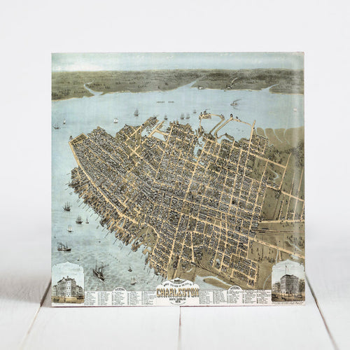 1872 Map of Charleston, SC