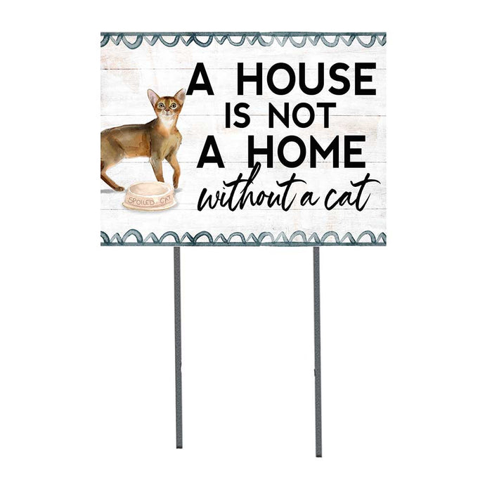 18x24 Abyssinian Cat Lawn Sign