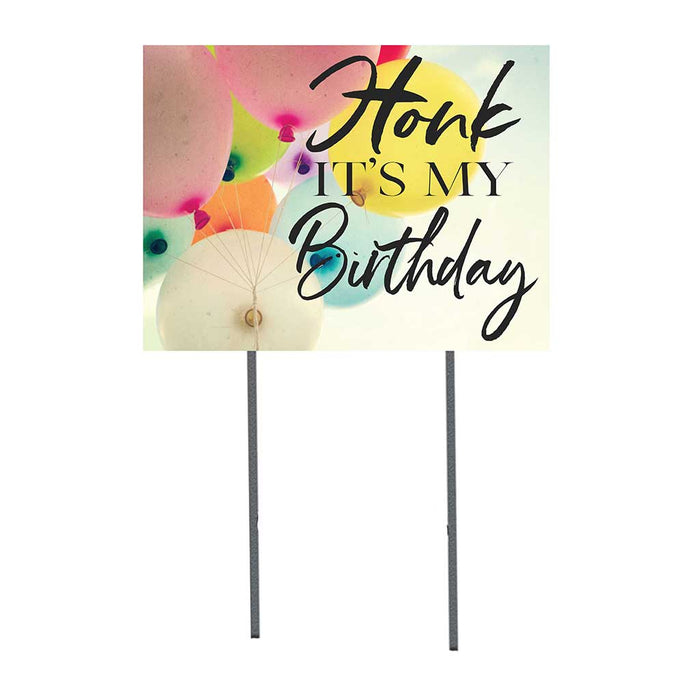 18x24 Honk It's My Birthday Lawn Sign