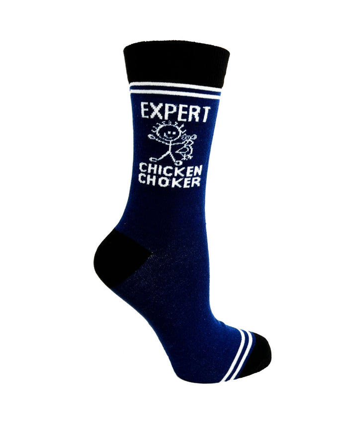 (3 Pairs) Expert Chicken Choker - Hey Now Unisex Crew Socks - Wholesale