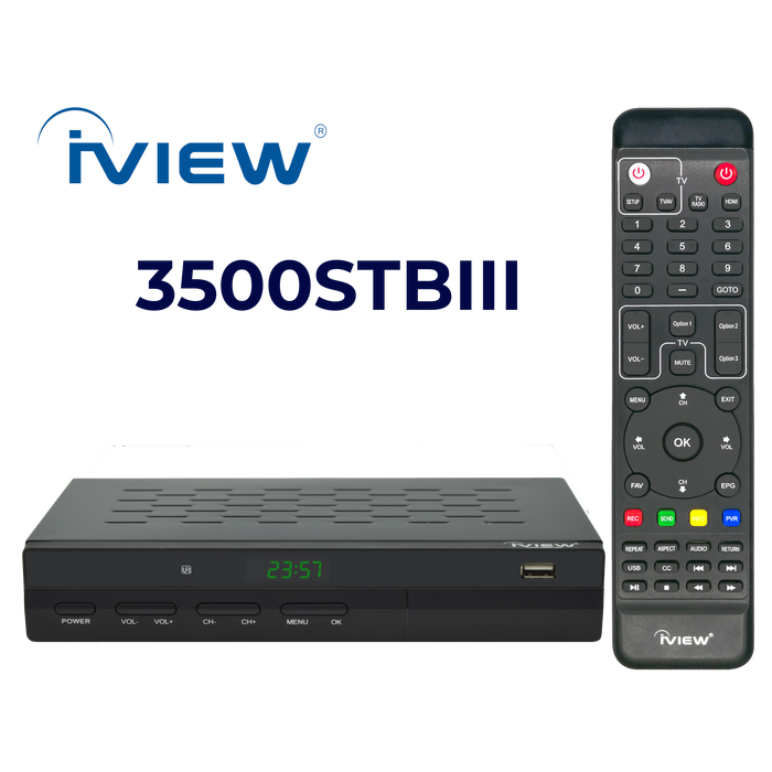3500STBIII - Affordable Converter Box, Digital to Analog TV Box with TV Recording, QAM, Media Function, and HDMI Connection with Learning Remote