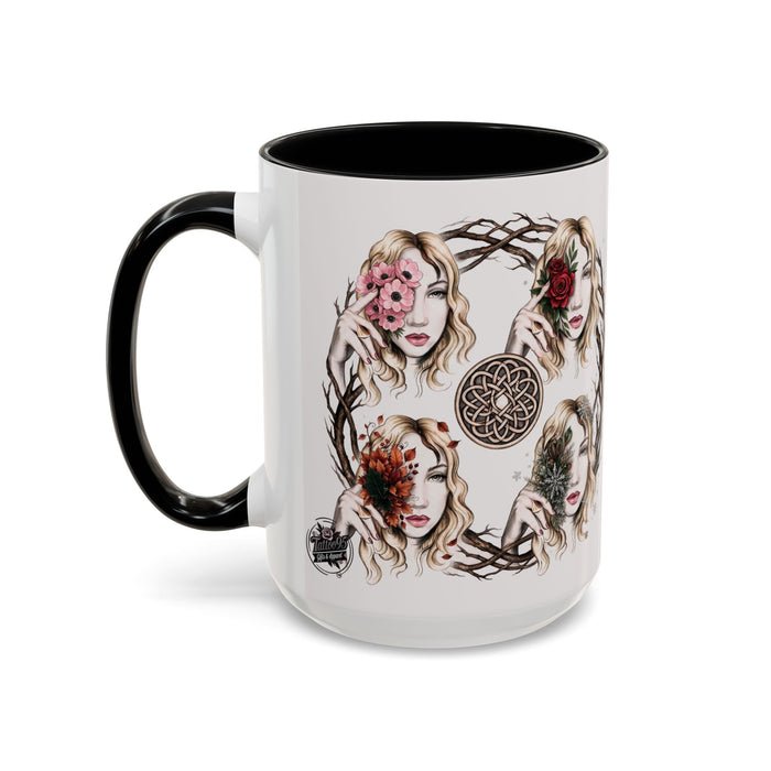 4 Seasons Celtic Woman - Branches and Roses Wreath Women’s Faces (11/15oz)