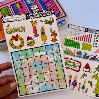 Mean One Monthly Layout Sticker Kit