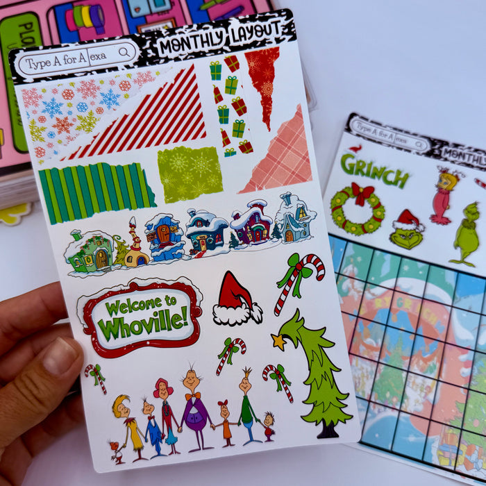 Mean One Monthly Layout Sticker Kit