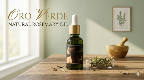 Aceite de Romero Oro Verde | Crecimiento y Brillo Natural / Oro Verde Rosemary Oil | Natural Hair Growth & Shine