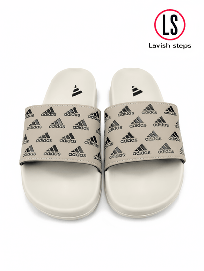 ADI-DAS FLEX SLIDES | ULTRA CUSHION FOAM | “LIGHTWEIGHT • ALL DAY COMFORT”
