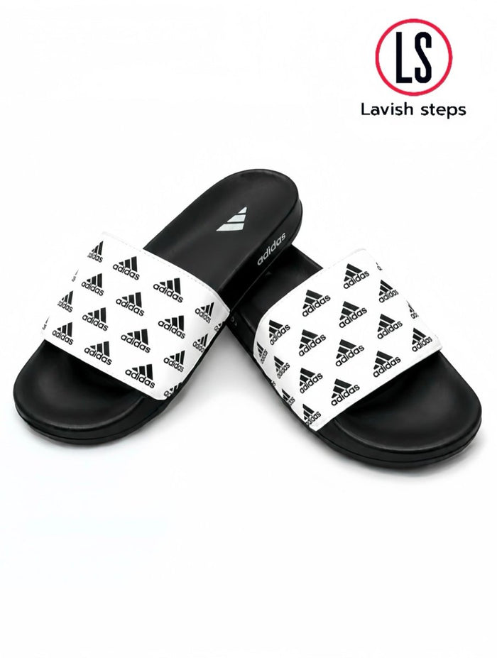 ADI-DAS FLEX SLIDES | ULTRA CUSHION FOAM | “LIGHTWEIGHT • ALL DAY COMFORT”