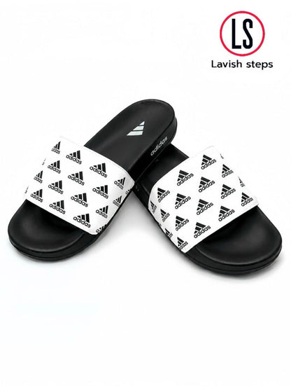 ADI-DAS FLEX SLIDES | ULTRA CUSHION FOAM | “LIGHTWEIGHT • ALL DAY COMFORT”
