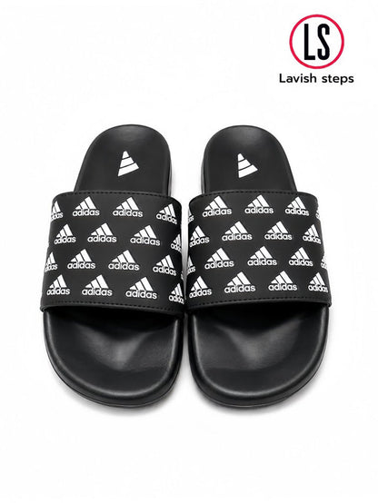 ADI-DAS FLEX SLIDES | ULTRA CUSHION FOAM | “LIGHTWEIGHT • ALL DAY COMFORT”