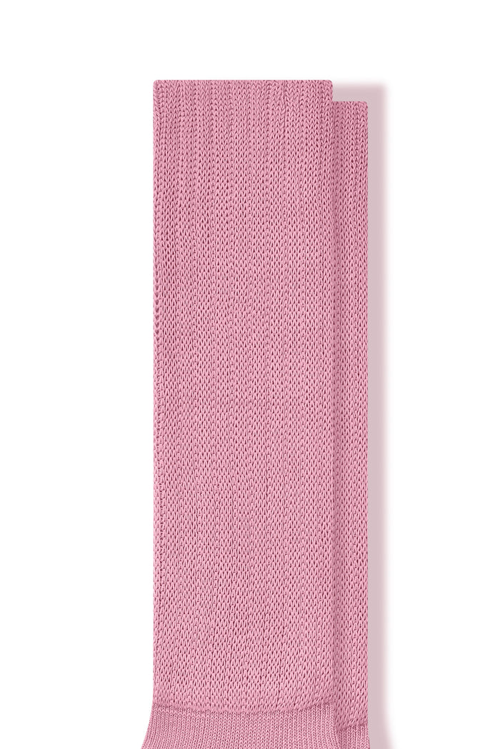 Top part of Adult Scrunch Socks in Apple Blossom on a white background