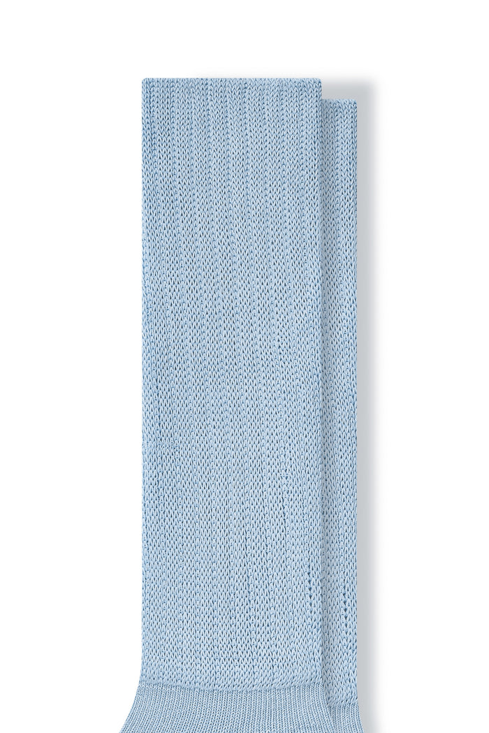 Top part of Adult Scrunch Socks in Breeze on a white background
