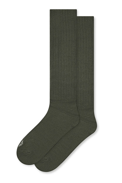 Adult Scrunch Socks in Fir on a white background