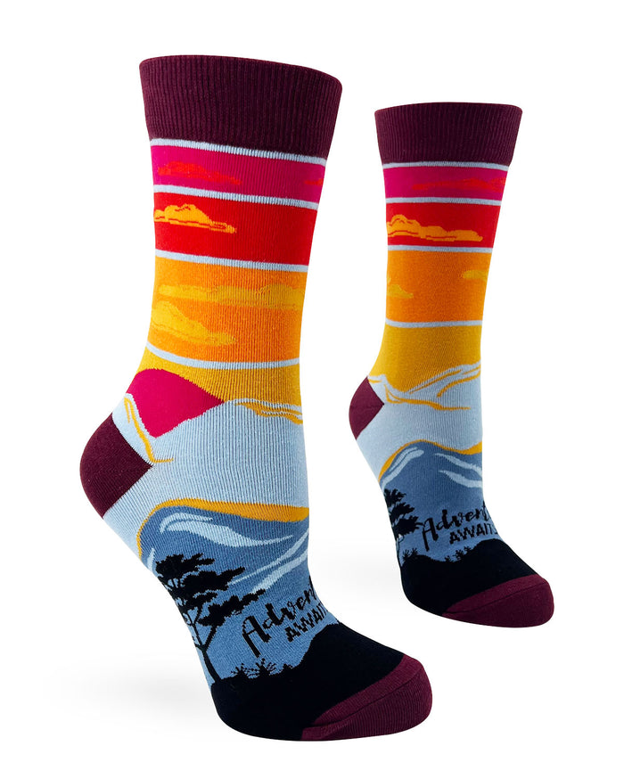 Adventure Awaits Women's Crew Socks