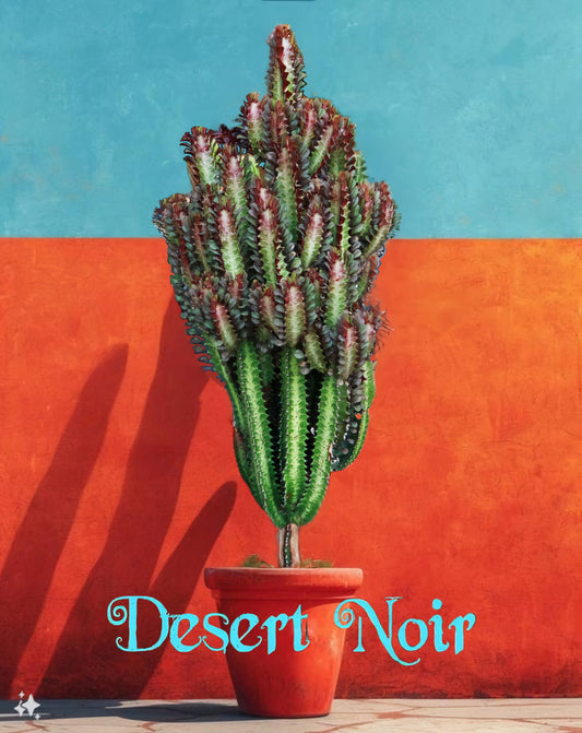African Milk Tree – Euphorbia trigona Rubra or Green Live Succulent, Tall Cactus-Like Plant, Easy Indoor or Patio Grower
