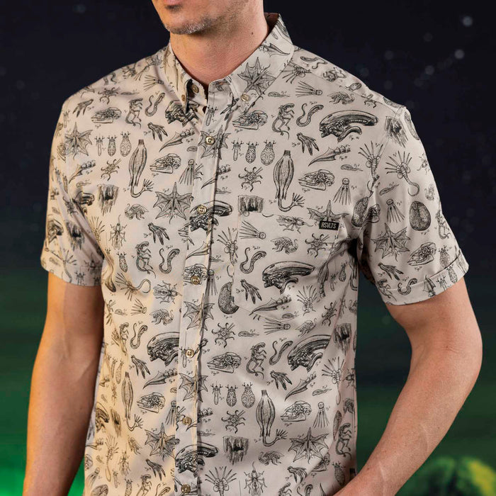 RSVLTS Alien Short Sleeve Shirt Alien: Earth "Xeno Zoology" – KUNUFLEX Short Sleeve Shirt   Alien: Earth "Xeno Zoology" – KUNUFLEX Short Sleeve Shirt