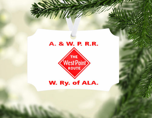 Altantic & West Point Railroad (A&WPRR) "West Point Route" Ornament
