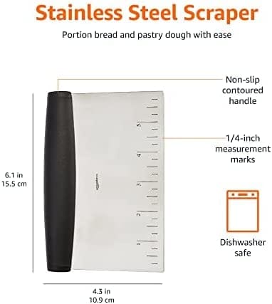 Amazon Basics Multi-purpose Stainless Steel Scraper - WIL-220 Pie's Variety Store