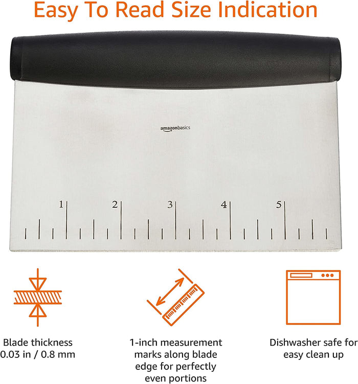 Amazon Basics Multi-purpose Stainless Steel Scraper - WIL-220 Pie's Variety Store