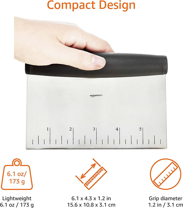 Amazon Basics Multi-purpose Stainless Steel Scraper - WIL-220 Pie's Variety Store