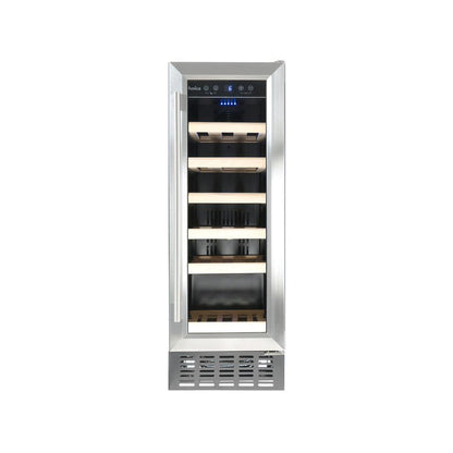 Amica 19 Bottle Freestanding Slimline Wine Cooler - Stainless Steel | AWC300SS from Amica - DID Electrical