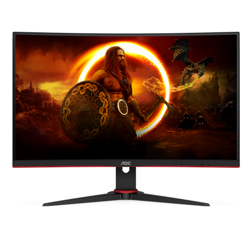 AOC 27" FHD Curved Gaming Monitor - Black & Red | C27G2ZE/BK from AOC - DID Electrical