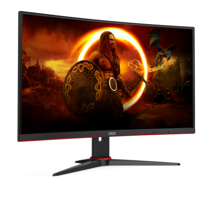 AOC 27" FHD Curved Gaming Monitor - Black & Red | C27G2ZE/BK from AOC - DID Electrical