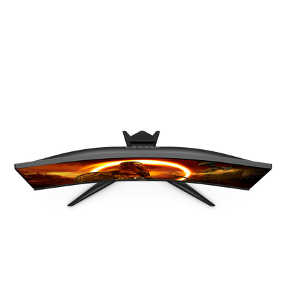 AOC 27" FHD Curved Gaming Monitor - Black & Red | C27G2ZE/BK from AOC - DID Electrical